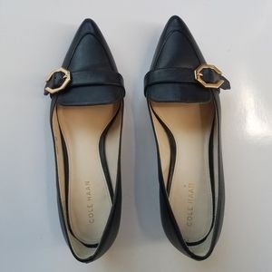 Cole Haan Black Loafers Pointed Toe